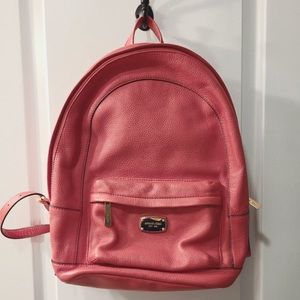 EUC Coral Pink Michael Kors Backpack Purse